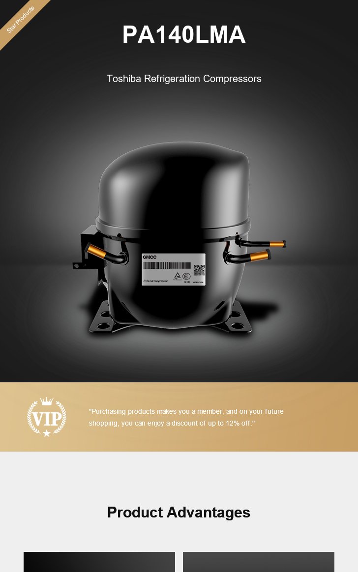 Toshiba Compressor PA140LMA, technical parameters pdf, structure diagram